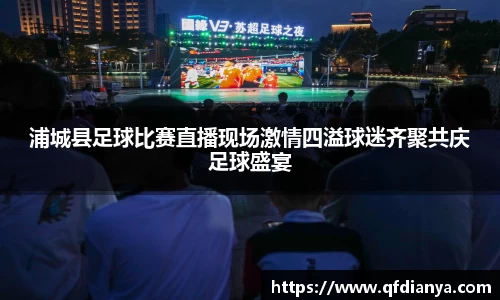 浦城县足球比赛直播现场激情四溢球迷齐聚共庆足球盛宴